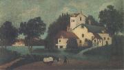Henri Rousseau Lansdcape with and Cart oil painting reproduction